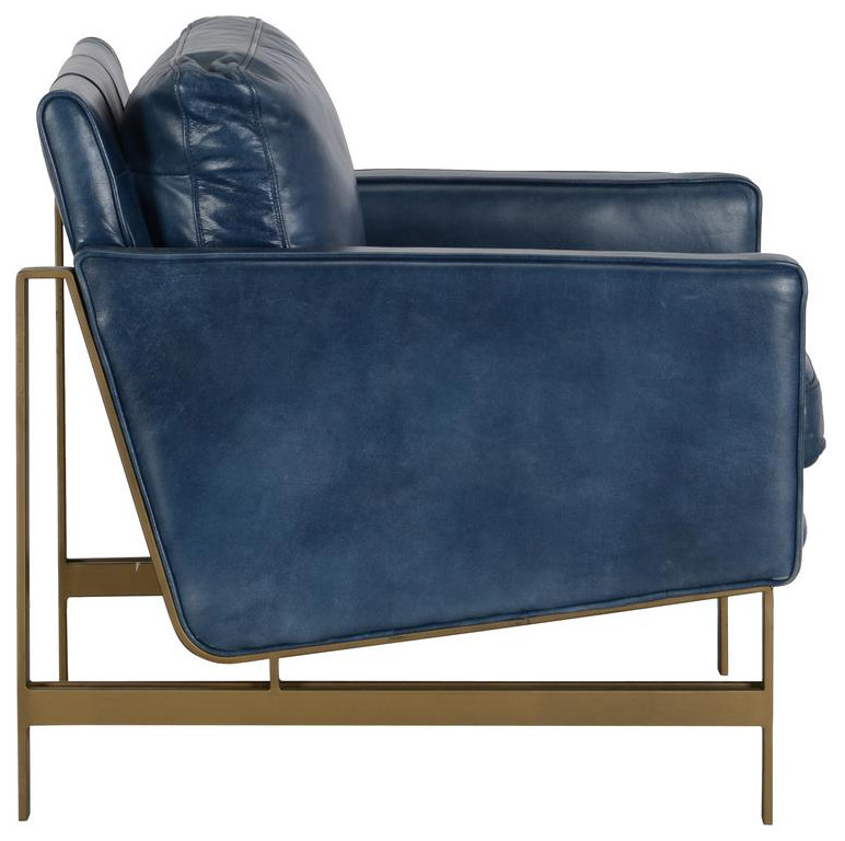 Chad Club Chair Blue by Kosas Home   Contemporary   Armchairs And Accent Chairs   by Kosas  Houzz