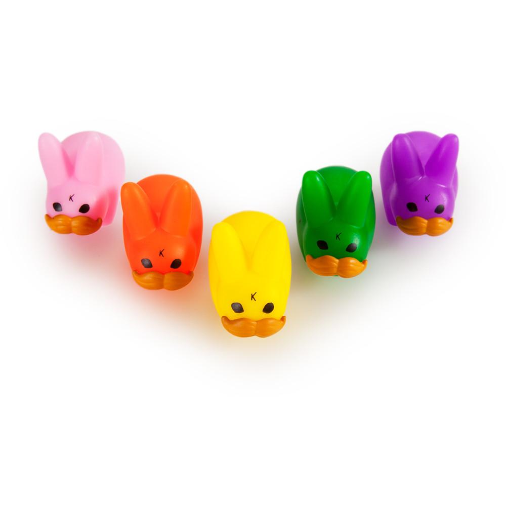 PRIDE 'Stache Labbit Art Toy 5-Pack by Frank Kozik