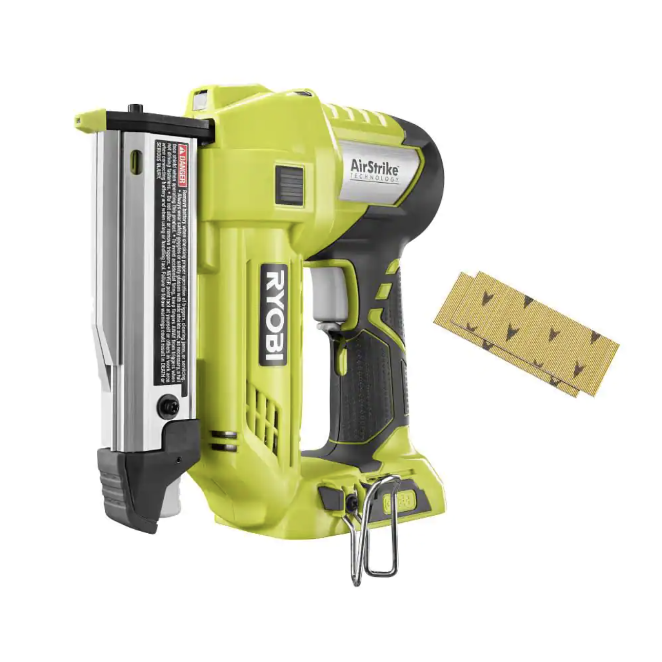 Ryobi ONE+ 18V Cordless AirStrike 23-Gauge 1-3/8 in. Headless Pin Nailer， Tool Only (P318)