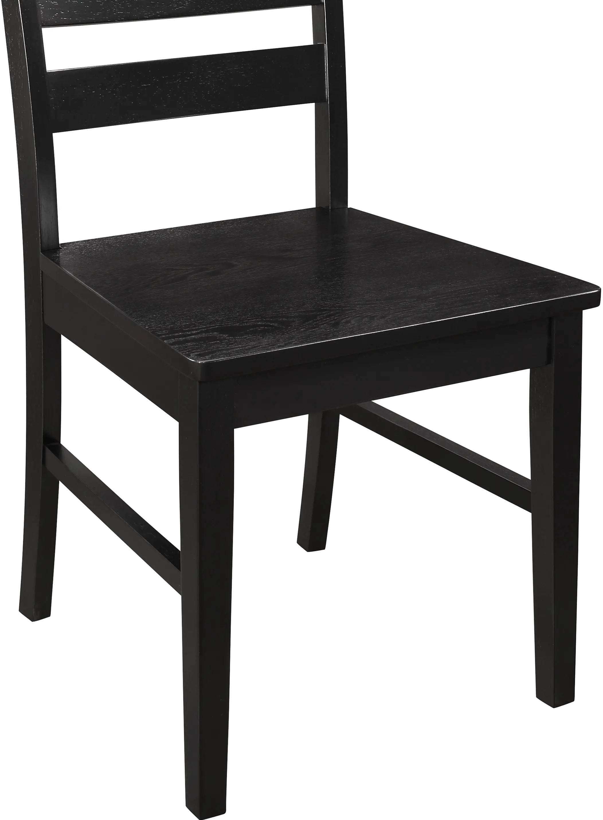 Argon Black Ladder Back Dining Room Chairs (Set of 2)