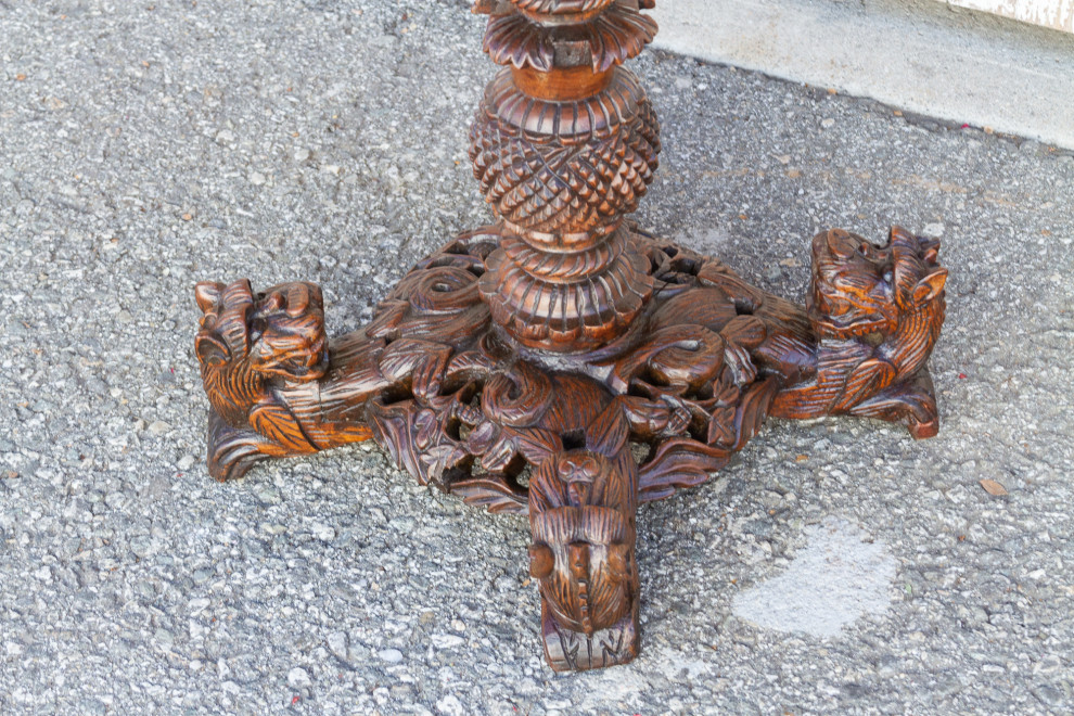 Extraordinary Anglo Indian Rosewood Center Table   Mediterranean   Side Tables And End Tables   by De cor  Houzz