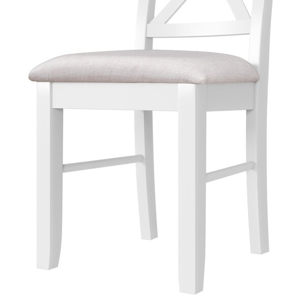 2-Piece Farmhouse Upholstered Dining Chairs