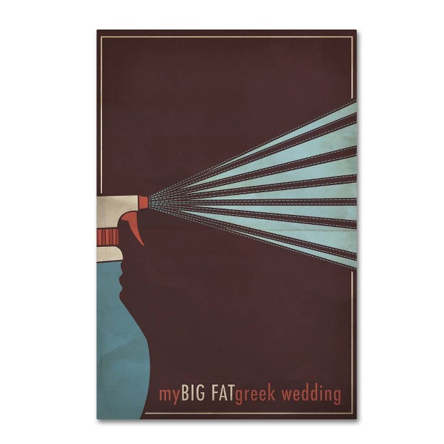 X 19 quot My Big Fat Greek Wedding By Megan Romo Trademark Fine Art