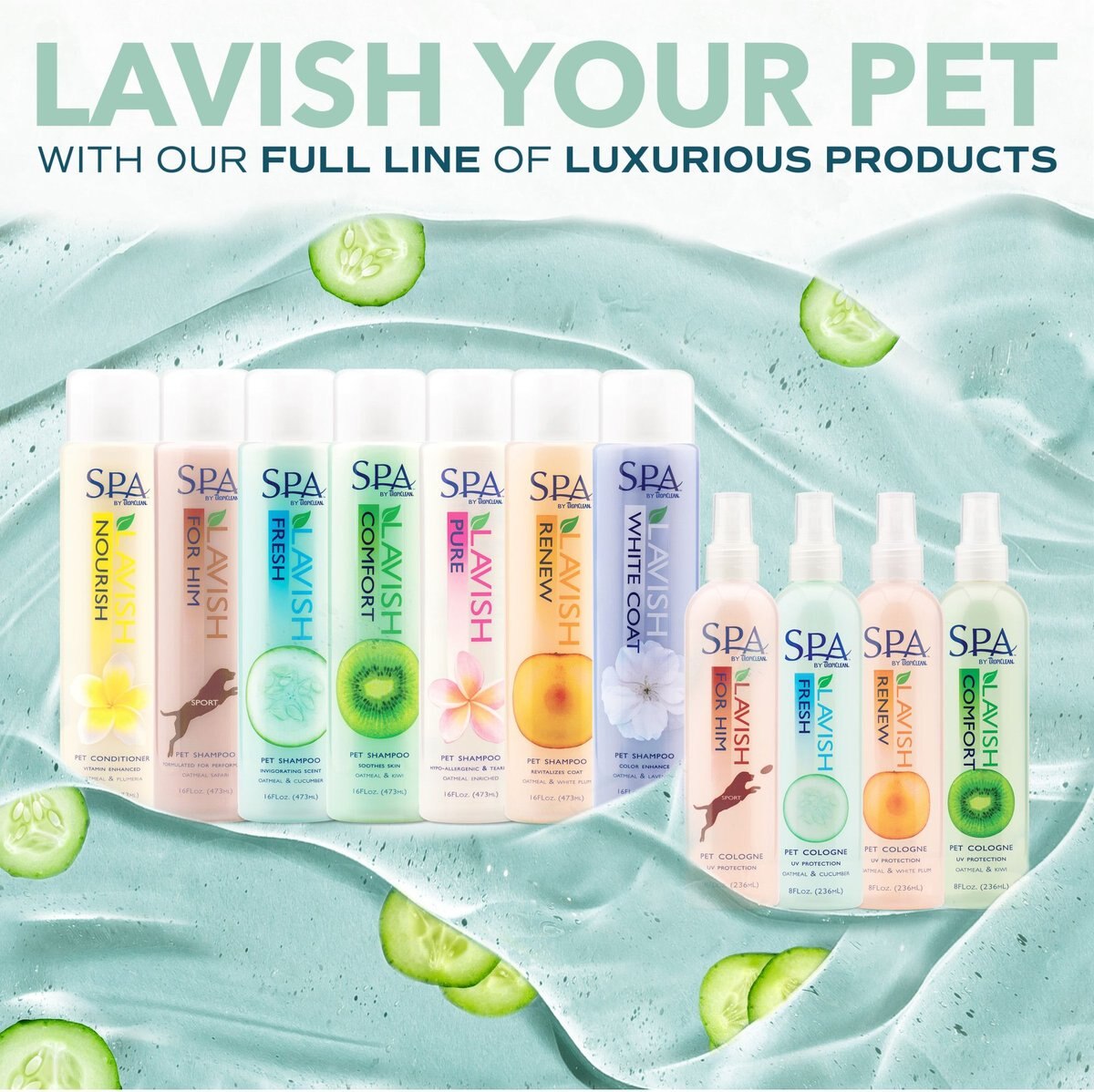 TropiClean Spa Lavish Fresh Shampoo for Dogs and Cats