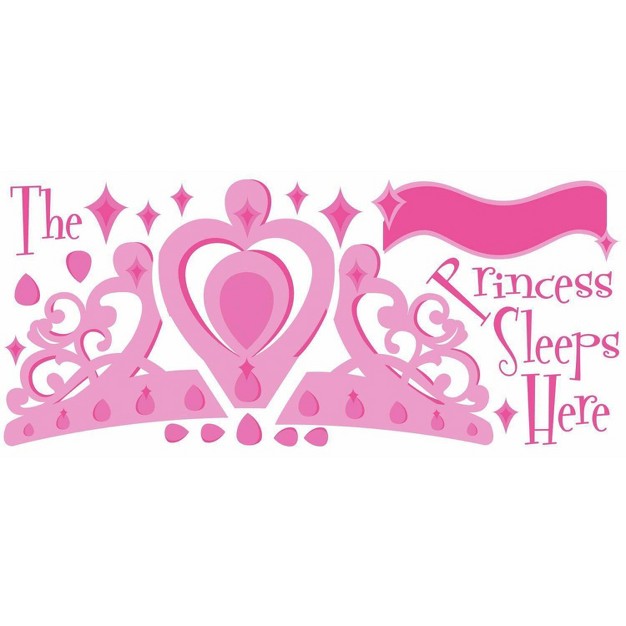 Princess Sleeps Here Peel And Stick Giant Wall Decal Roommates