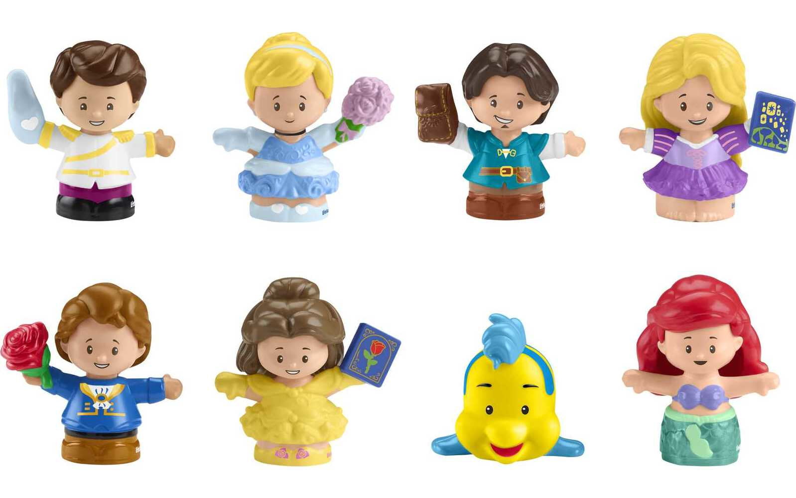 Little People Disney Princess Figure Set by Little People， 8 Toddler Toys