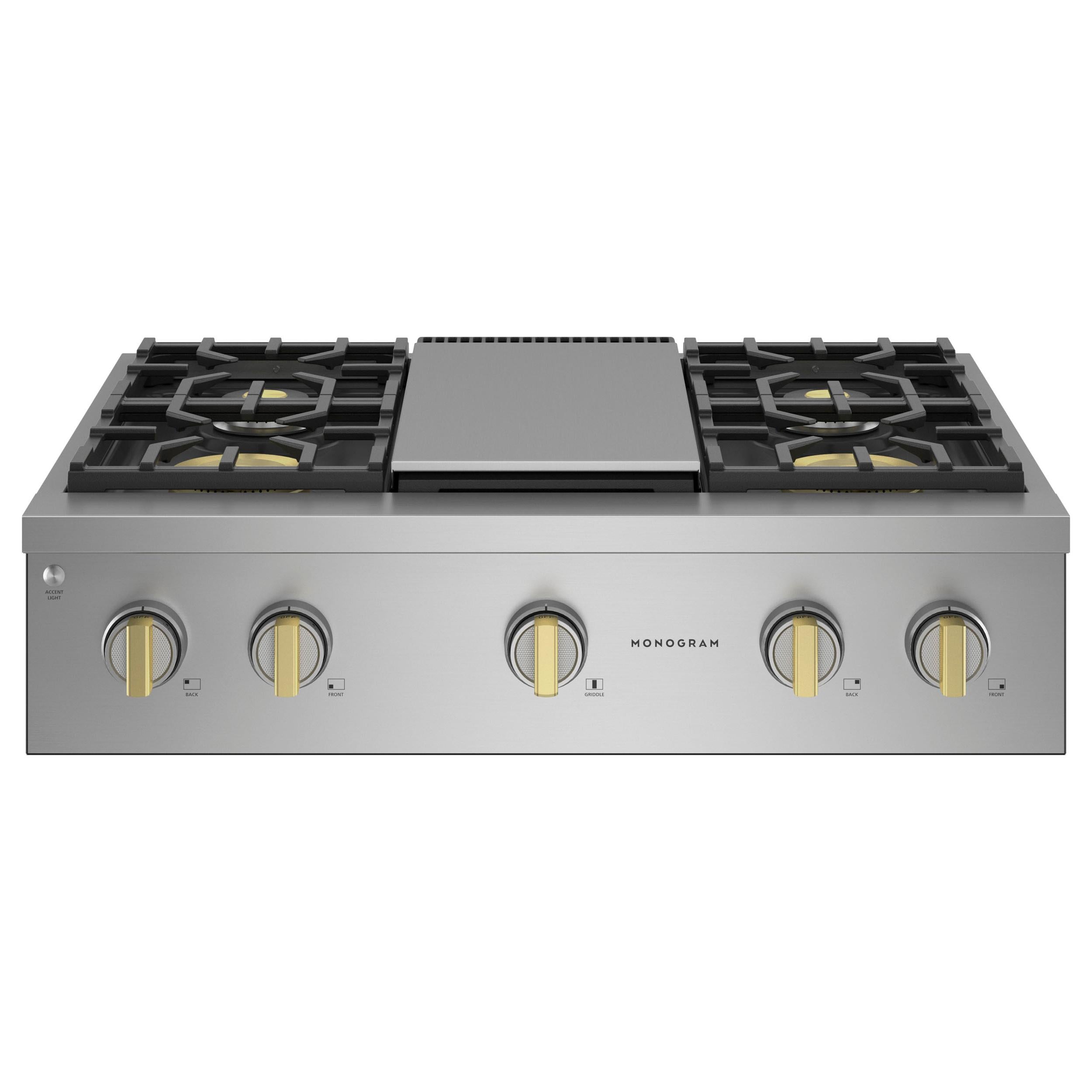 Monogram 36-inch Gas Rangetop with Griddle ZGU364NDTSS