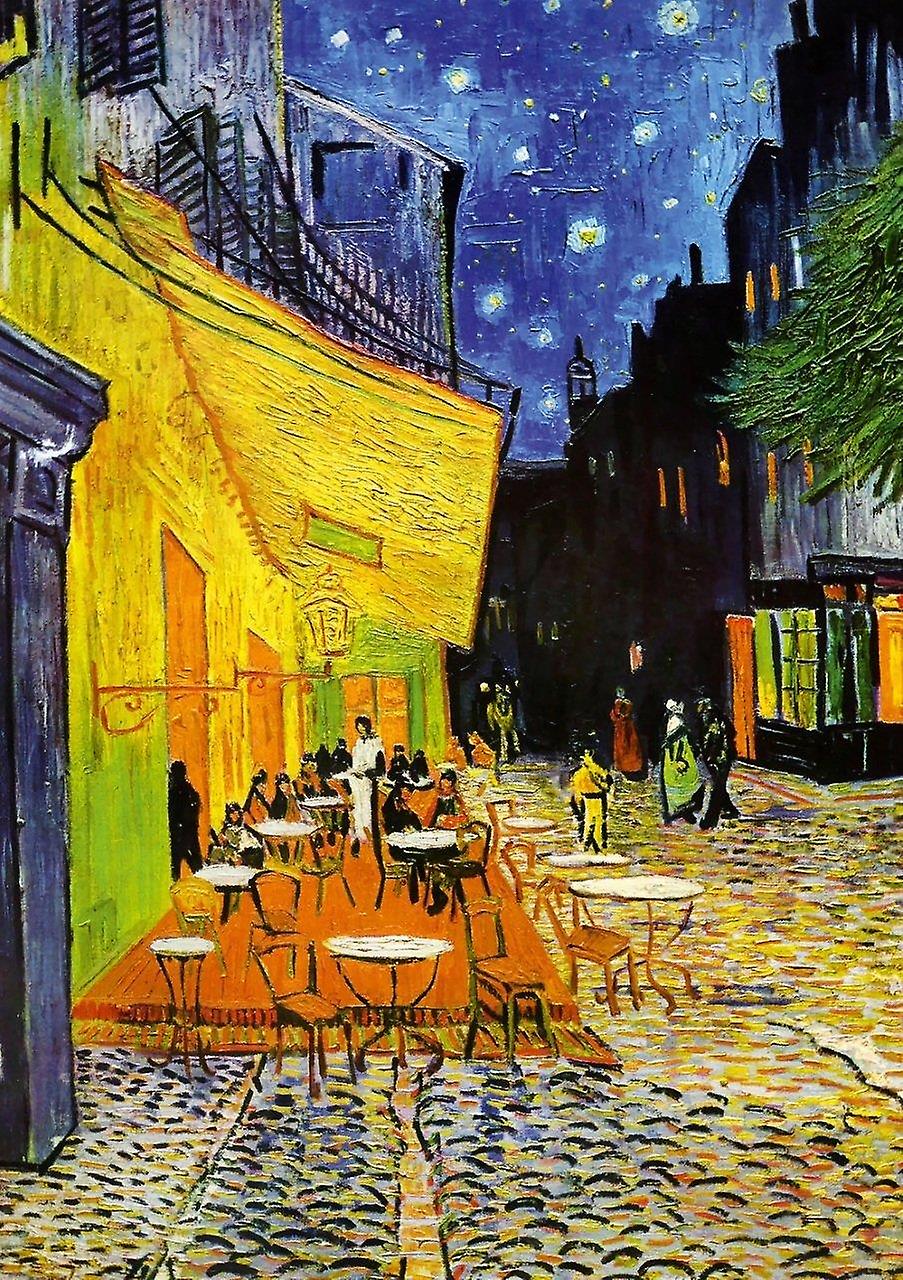 Art Puzzle Cafe Terrace At Night， Van Gogh Jigsaw Puzzle (1000 Pieces)