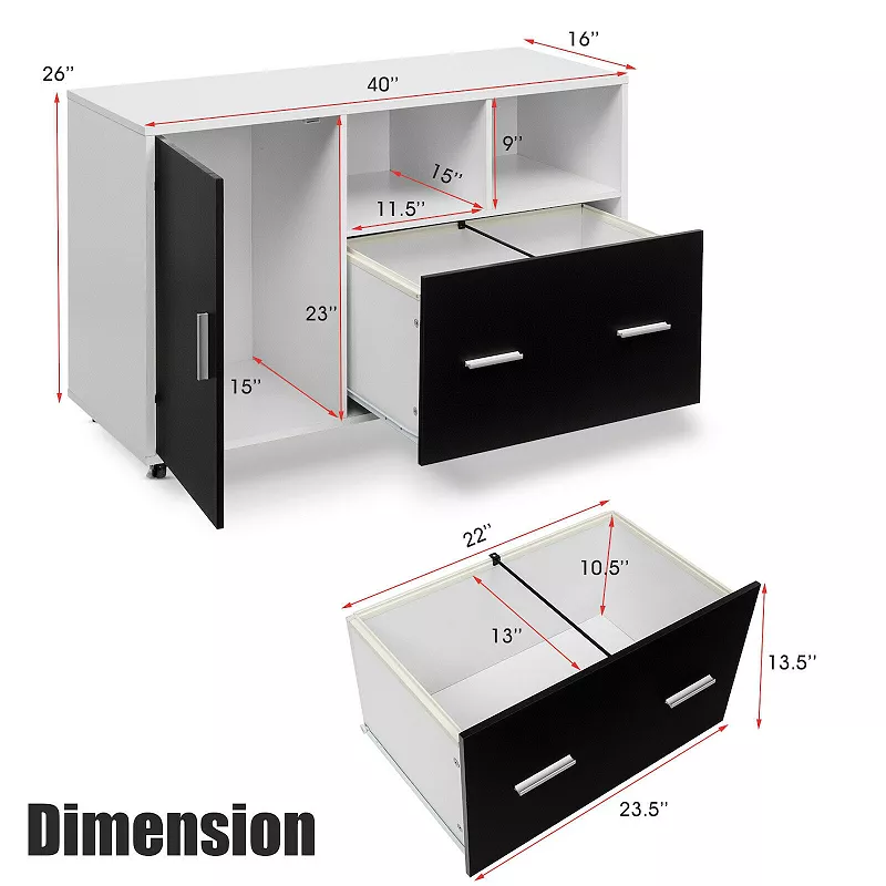 Lateral Mobile File Storage Cabinet