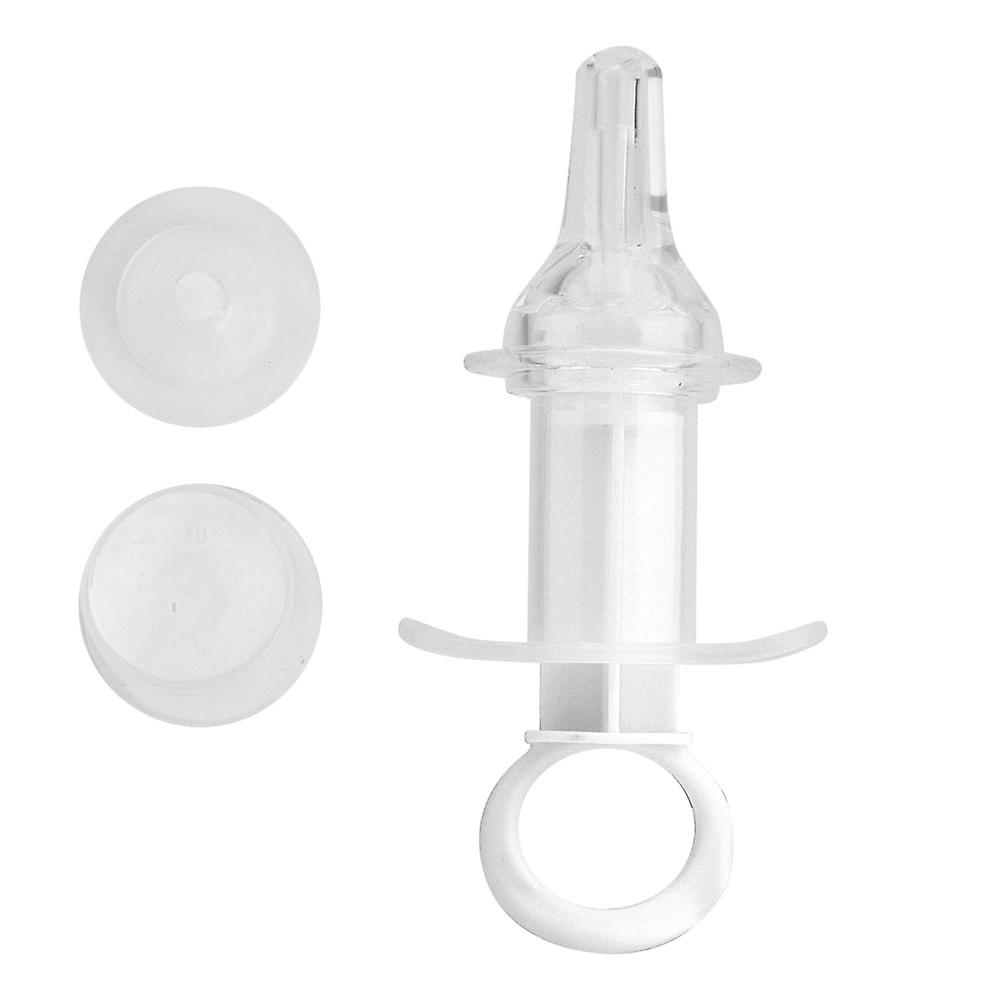 Baby Pet Medicine Feeder Infant Dispenser Syringe Medicine Feeding Needle(white)