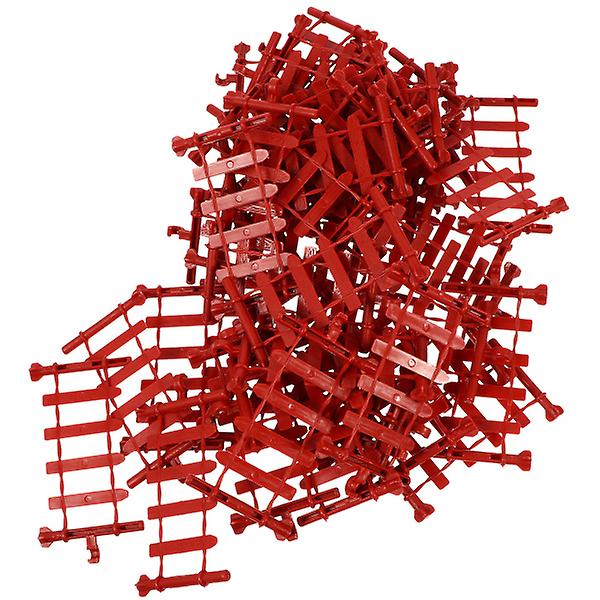 50pcs Simulation Fence Toys Plastic Fence Toys Simulated Farm Zoo Decoration