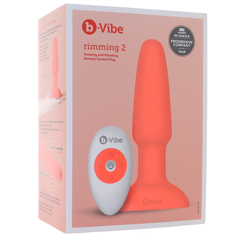 Remote Silicone Rimming 2 Plug in Orange