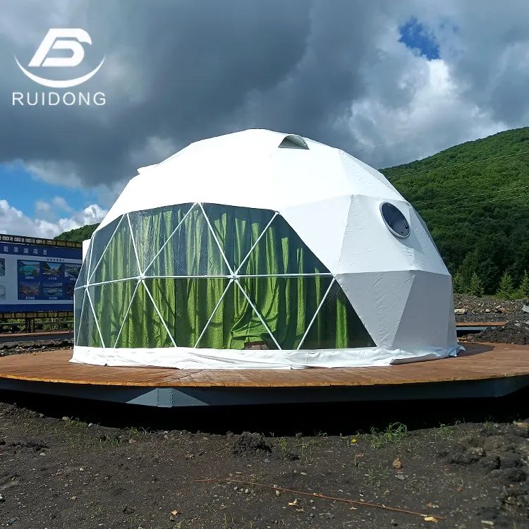 Luxury PVC Small Geodesic Tent Dome House Outdoor Hotel Event Glamping Camping Canvas Waterproof