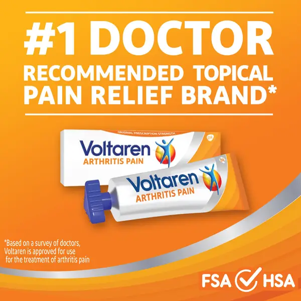 Voltaren Arthritis Pain Gel for Topical Arthritis Pain Relief 1.76 oz