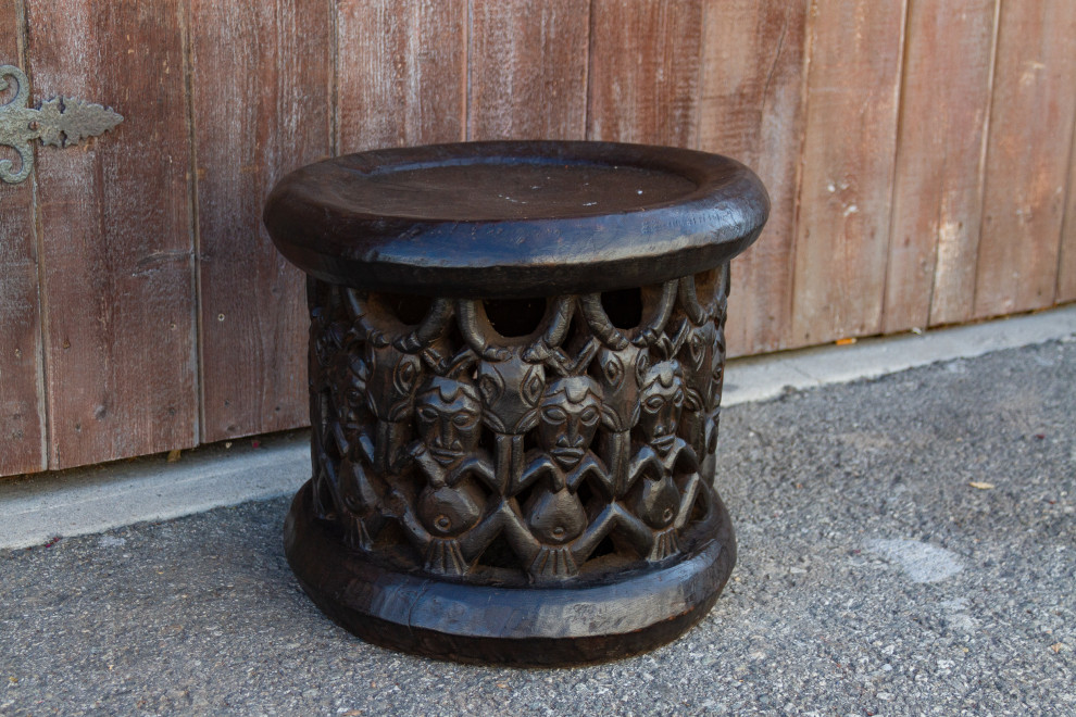 Antique Tribal Bagongle Ceremonial Stool   Southwestern   Accent And Garden Stools   by De cor  Houzz