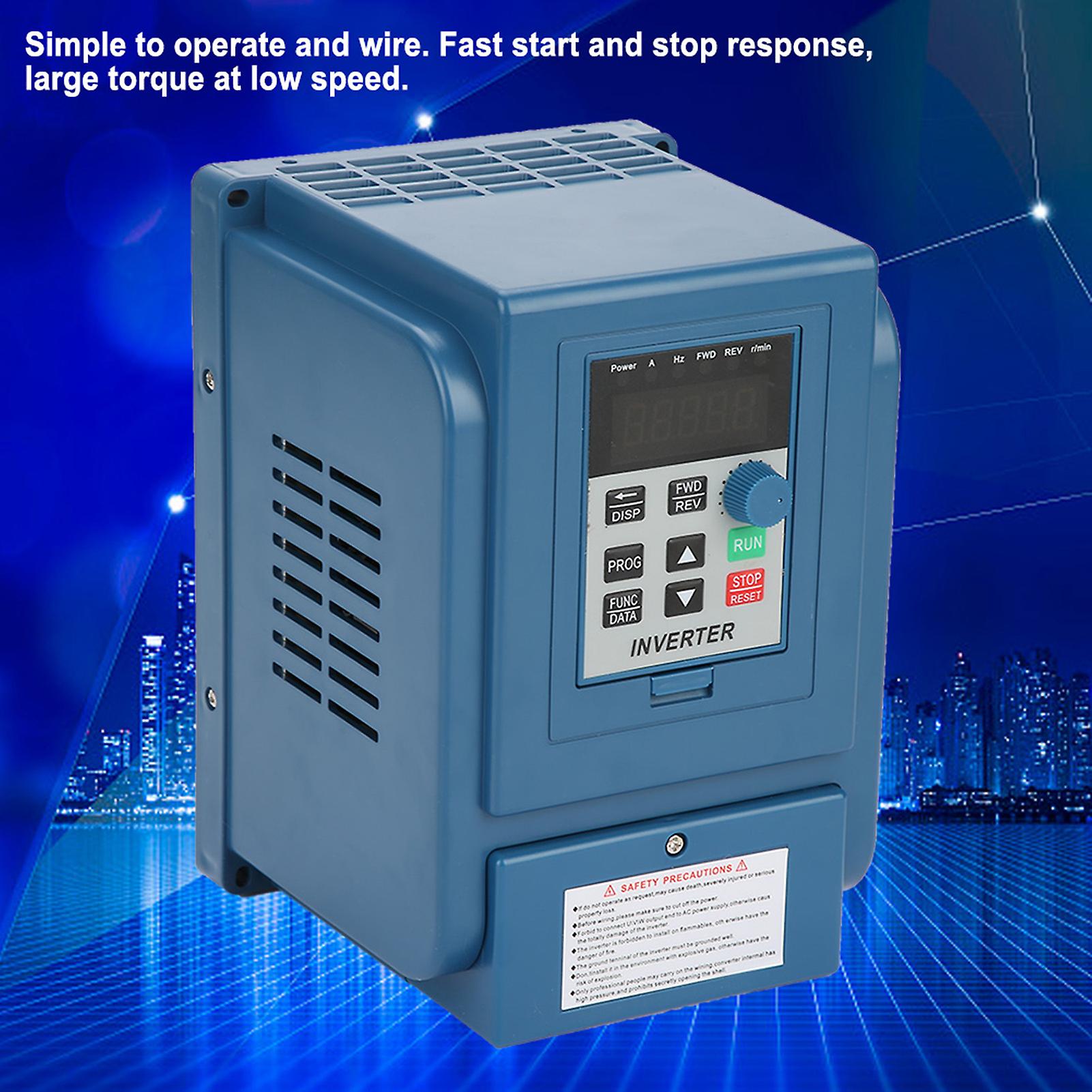 1pc Ac 380v 1.5kw 4a Variable Frequency Drive Vfd 3 Phase Speed Controller Inverter Motor