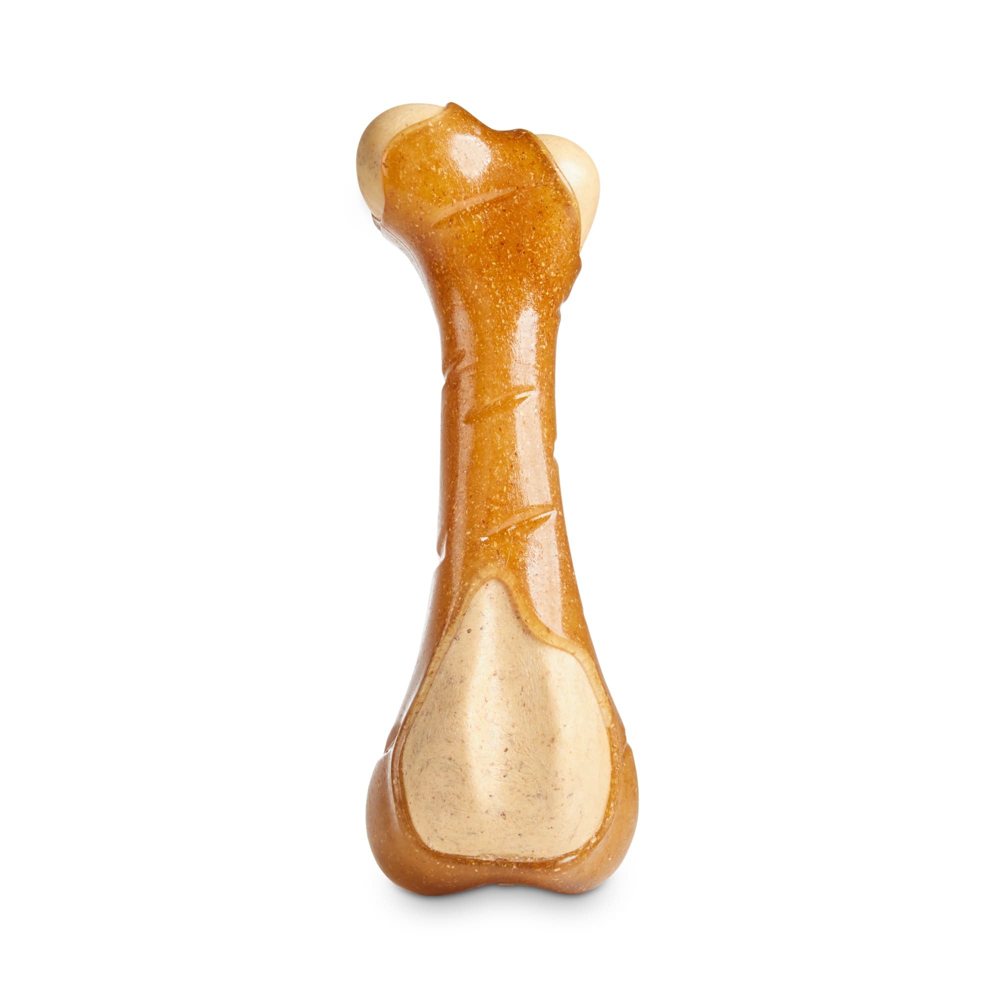 Leaps  Bounds Peanut Butter-Scented Bone Dog Chew Toy， Small