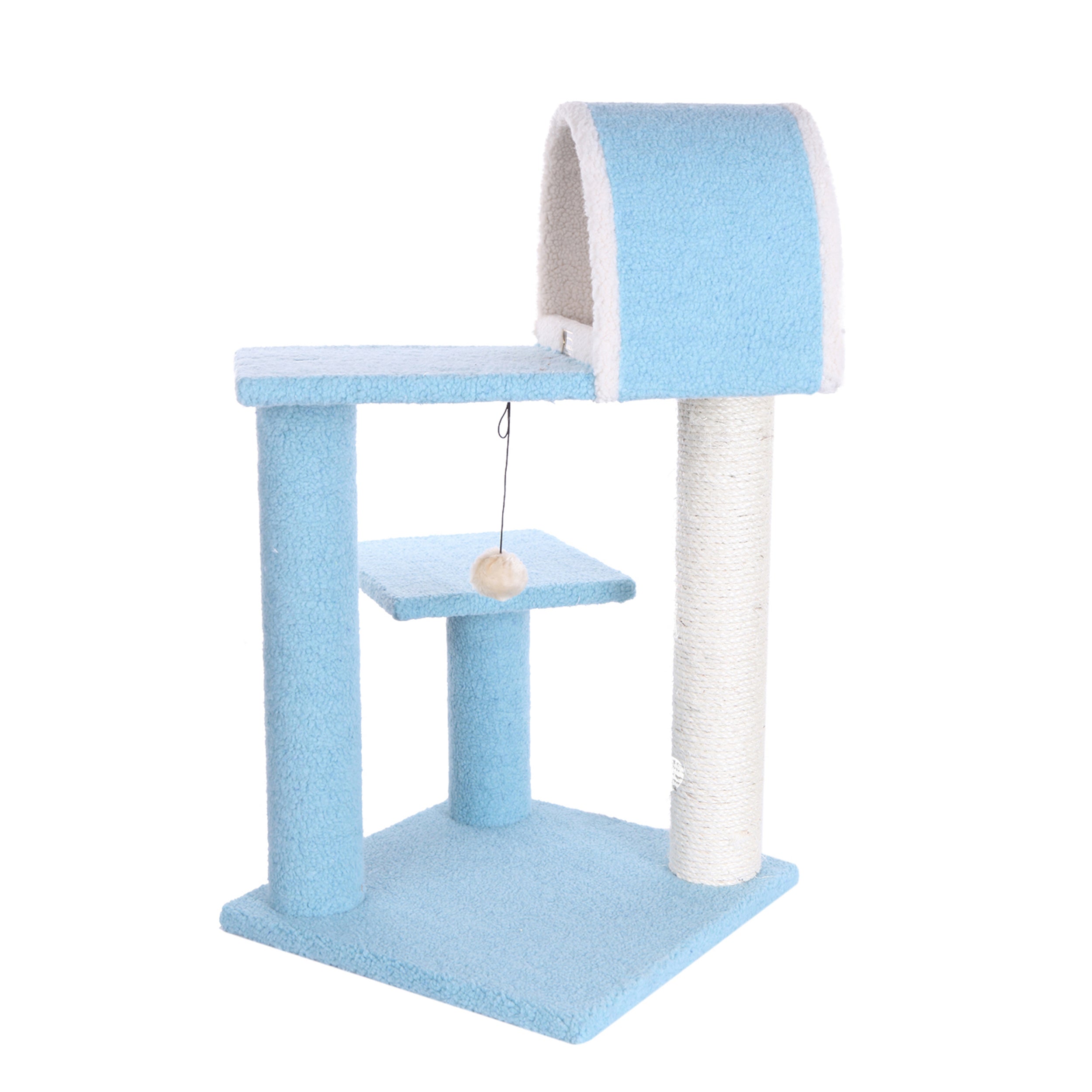 Armarkat Classic real wood Cat Tree Model B2903， 29 inch Sky Blue