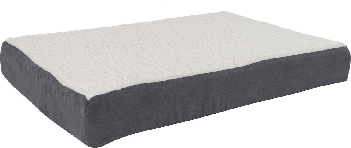 Pet Adobe Memory Foam Orthopedic Bolster Dog Bed w/ Removable Cover