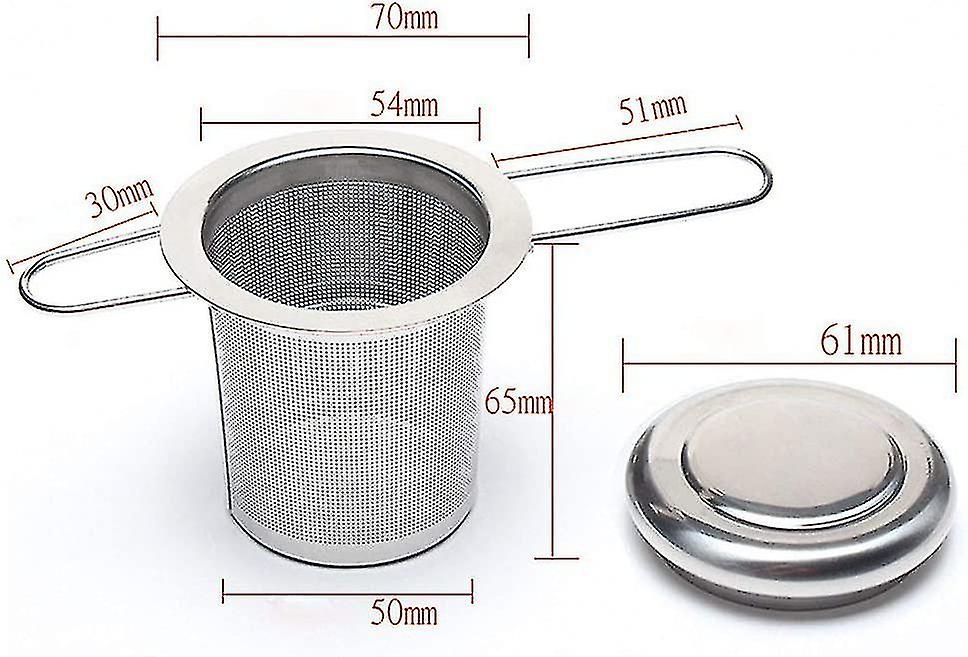 2pcs Stainless Steel Tea Infuser， With Handles Tea Strainer With Fine Hole Handle， For Hanging