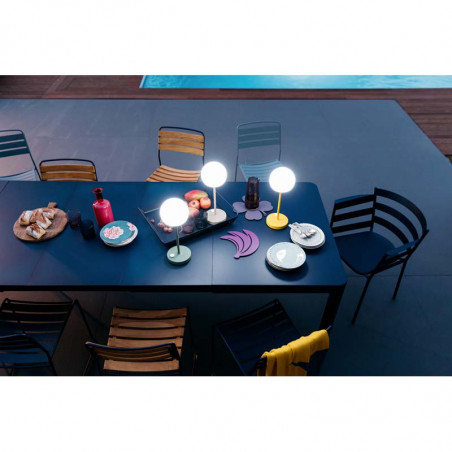 Table FERMOB Ribambelle XL， table de jardin extensible 14 personnes alu