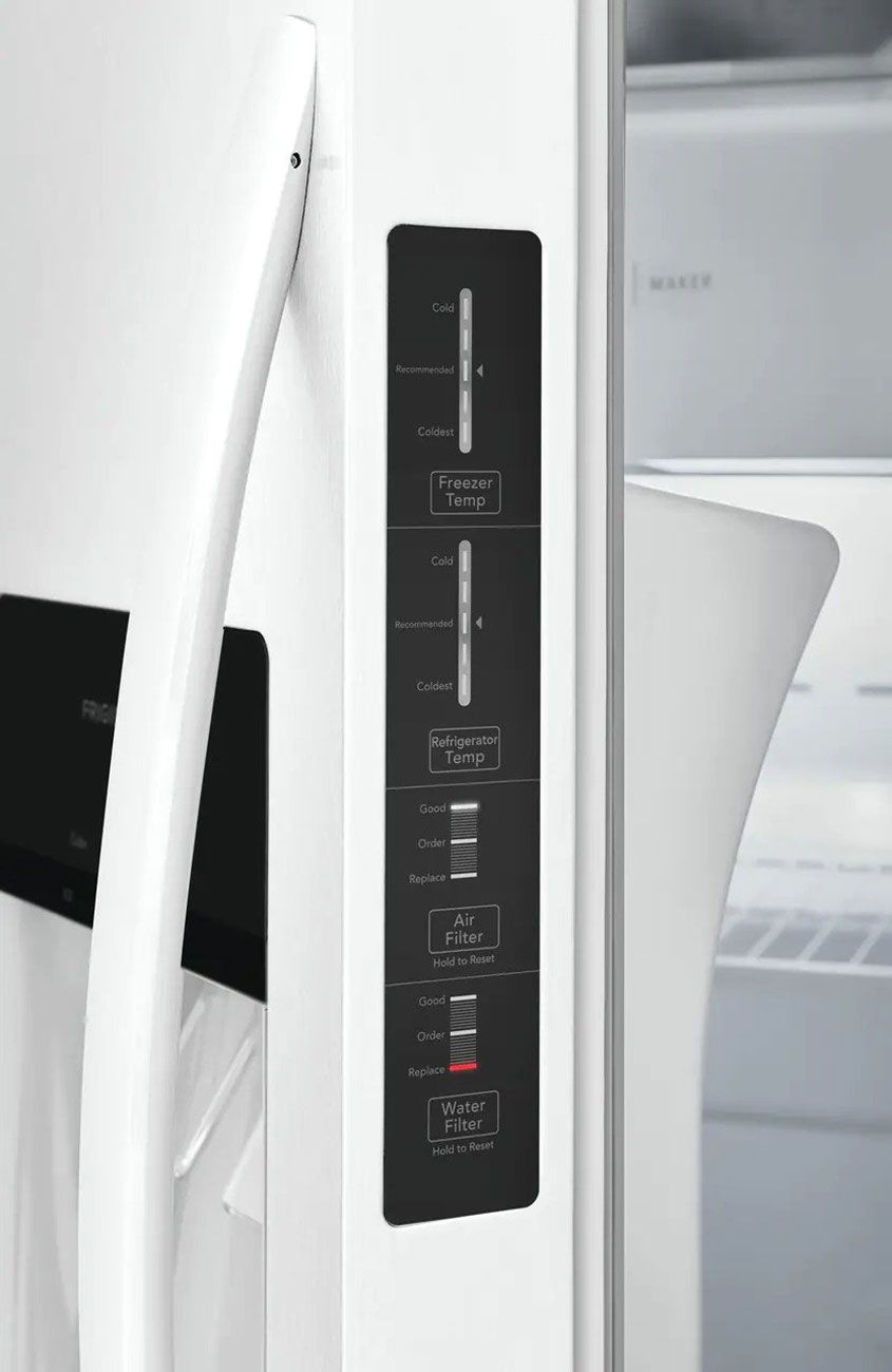 Frigidaire 22.3 Cu. Ft. White Side-By-Side Refrigerator