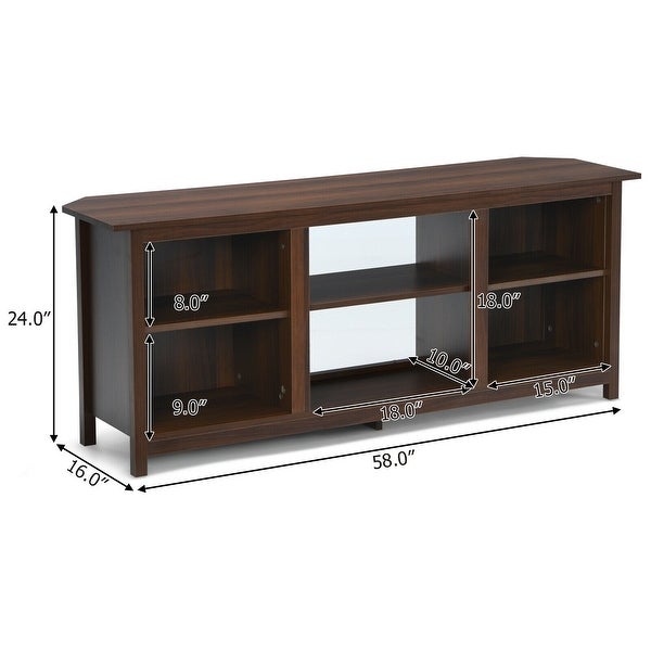 2-Tier Entertainment Media Console Center- - 58