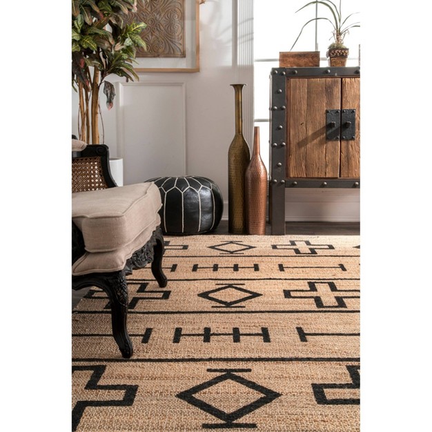 Hand Loomed Fiber Barry Area Rug Natural Nuloom