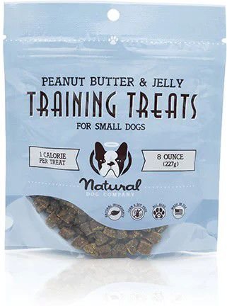 Natural Dog Company Peanut Butter and Jelly Flavored Chewy Training Dog Treats