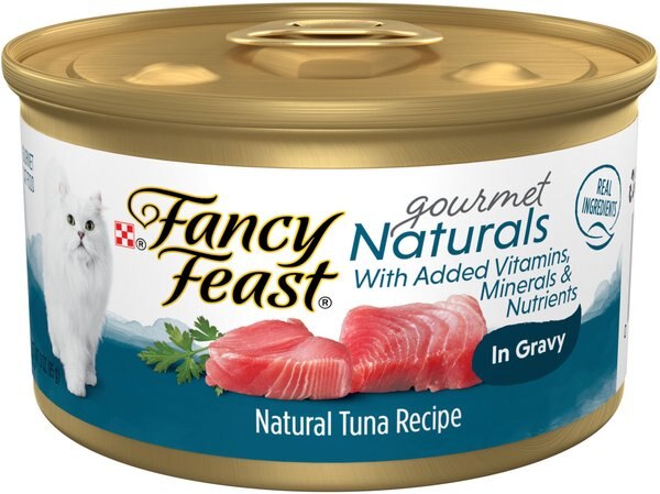 Fancy Feast Gourmet Naturals Tuna Recipe in Gravy Canned Cat Food