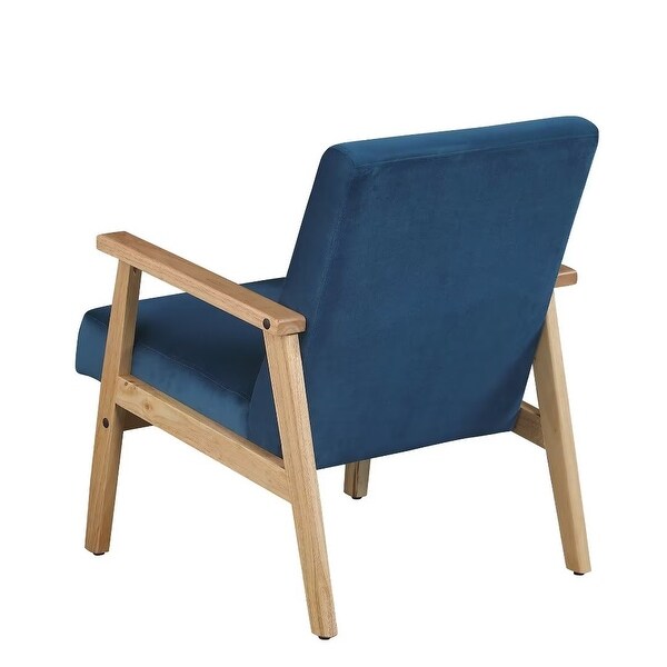 Morden Fort Accent Chair Armchair with Rubber Wood Frame