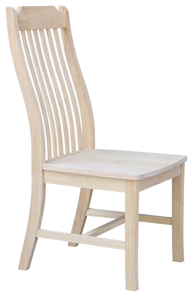 Set of Two Steambent Mission Chairs   Transitional   Dining Chairs   by International Concepts  Houzz