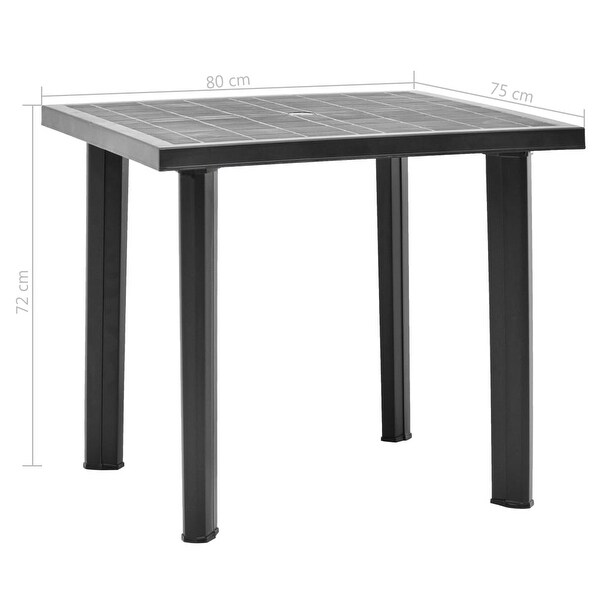 vidaXL Patio Table Anthracite 31.5