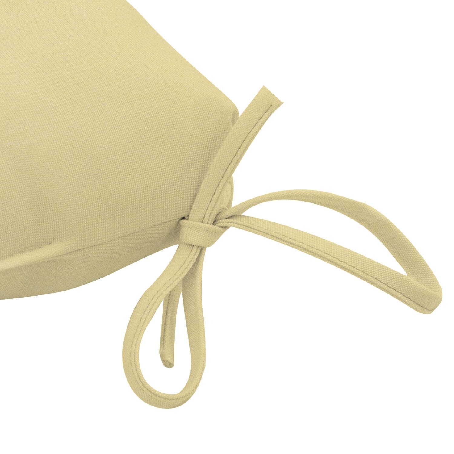 Sunbrella Canvas Buttercup Small Outdoor Replacement Seat Cushion By Signature