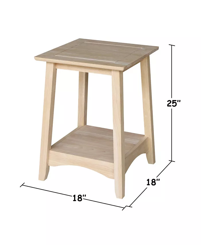 International Concepts Bombay Tall End Table