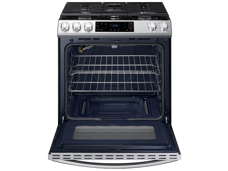 30 in. 5 Burner Slide-In Gas Range in Stainless Steel with Standard Cooking - NX60T8111SS/AA