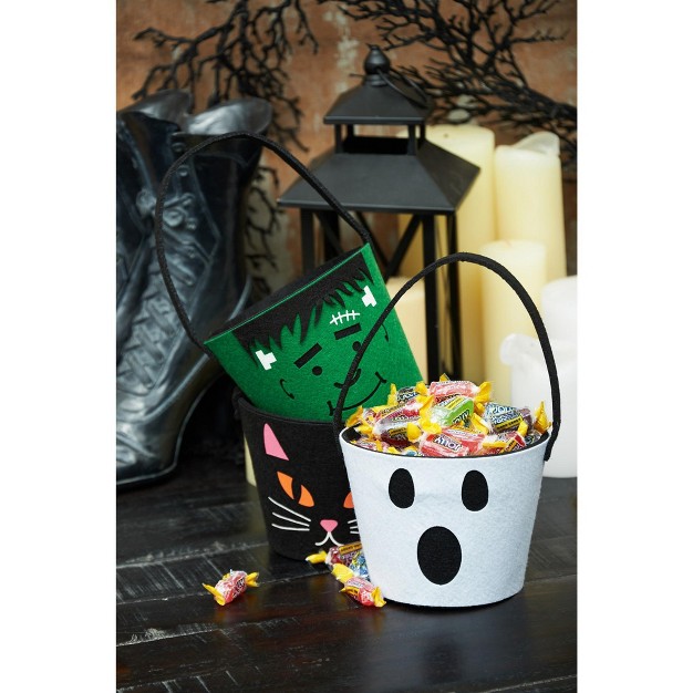 Gallerie Ii Frankenstein Felt Halloween Candy Bucket Decoration