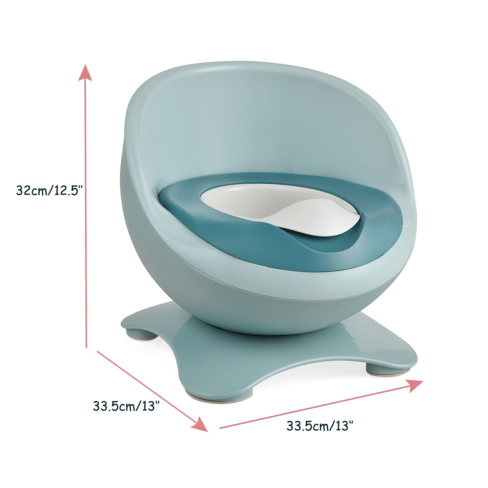 Costzon 2 in 1 Potty Training Seat, Potty Training Toilet w/Removable Potty Pot & Splash Guard