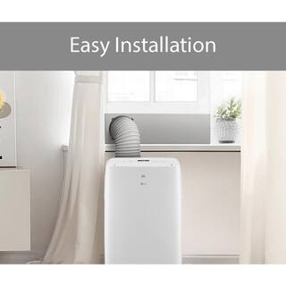 LG 7000 BTU (DOE) 115-Volt Portable Air Conditioner LP0721WSR Cools 300 Sq. Ft. with Dehumidifier Function and LCD Remote LP0721WSR