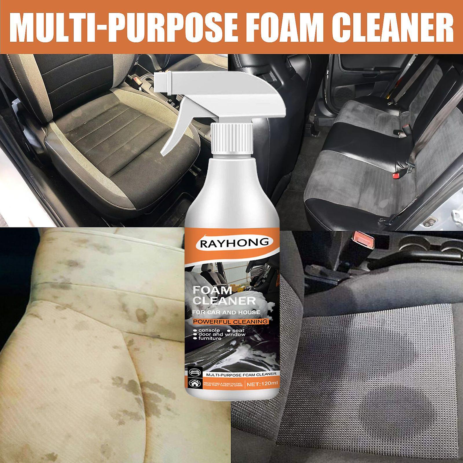 Car Multifunctional Foam Cleaner Car Interior Fabric Seats Steering Wheel Plastic Stain Cleaner