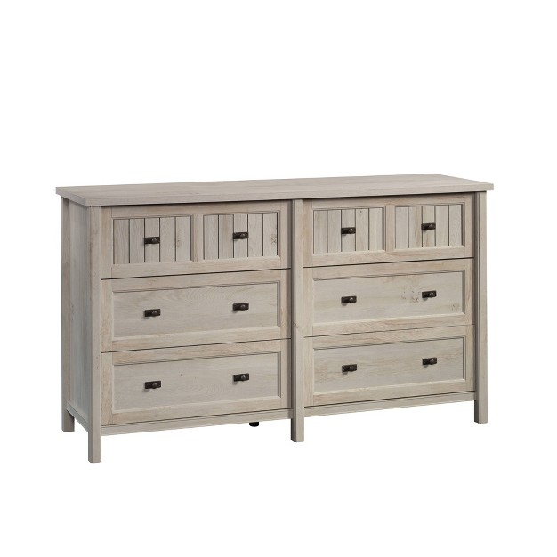 Costa 6 Drawer Dresser Chalked Chestnut Sauder