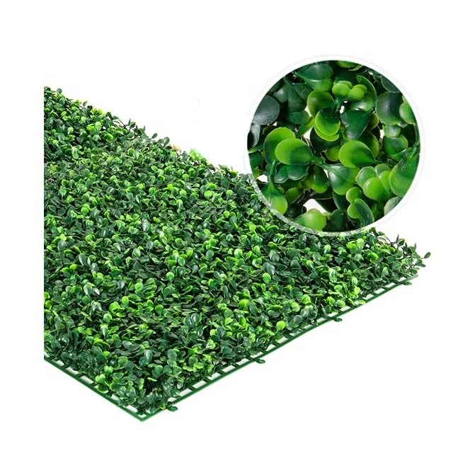 Fanxun Crafts Garden Supplies Decor Unti UV Boxwood Green Hedge Plant Panel