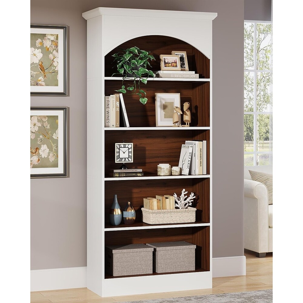 70.9'' Tall Bookcase with 5 Tier Storage Shelves