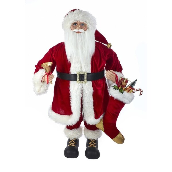 Kurt Adler 36 Inch Kringles Classic Red Standing Santa Christmas Decor Figurine