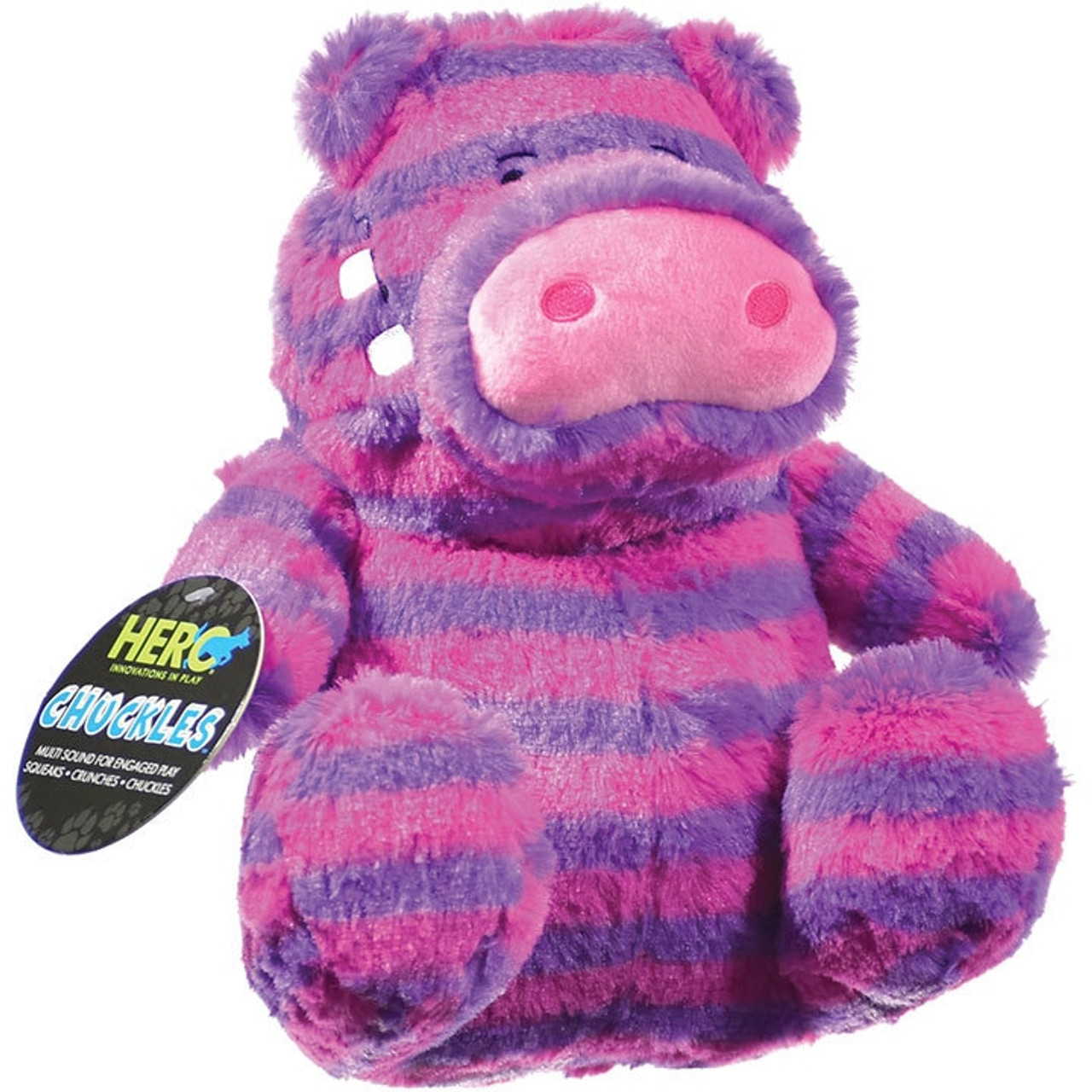 Hero Chuckles Hippo Plush Dog Toy Large