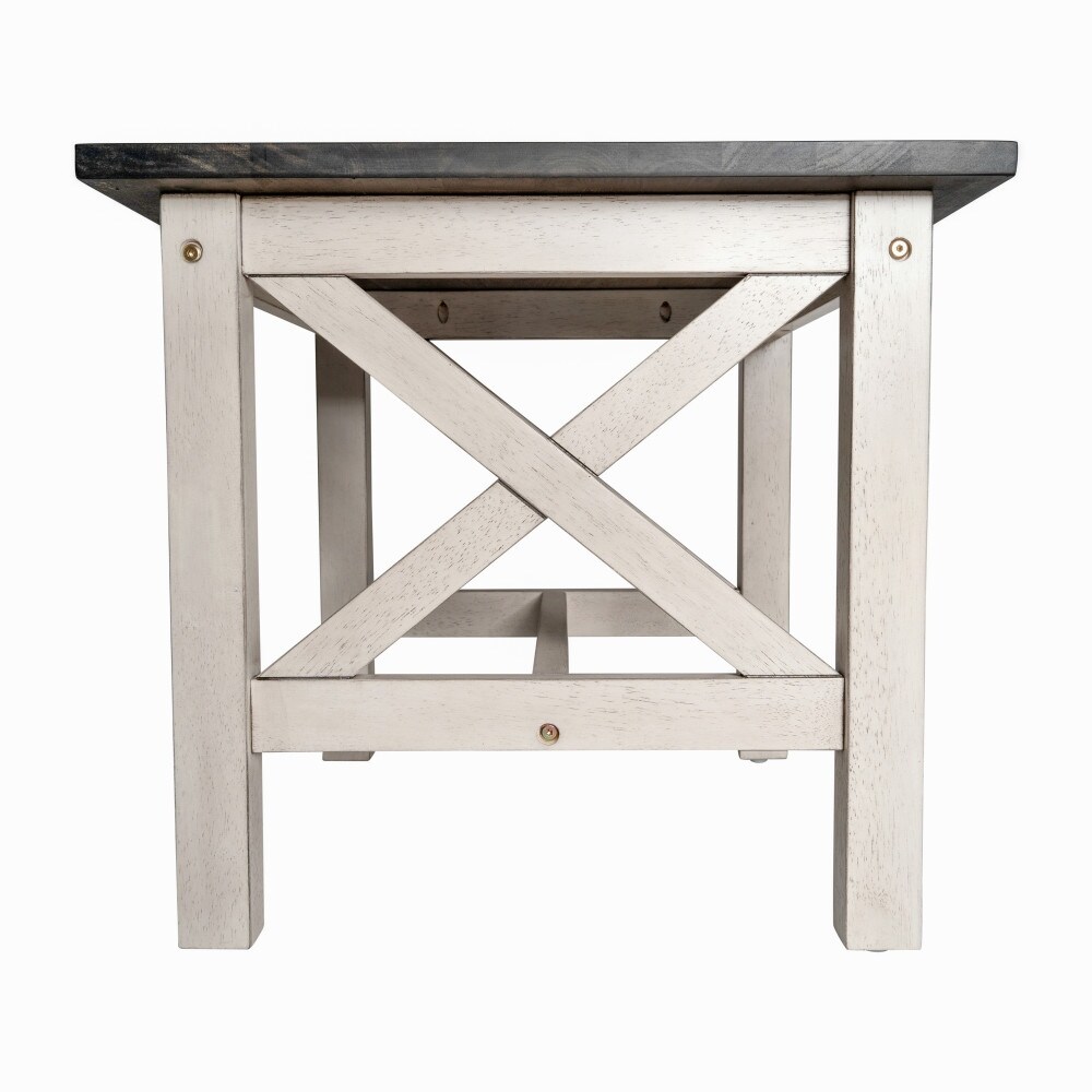 Classic Solid Wood Farmhouse End Table