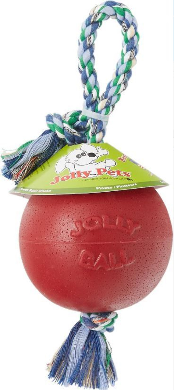 Jolly Pets Red Romp-n-Roll Dog Toy