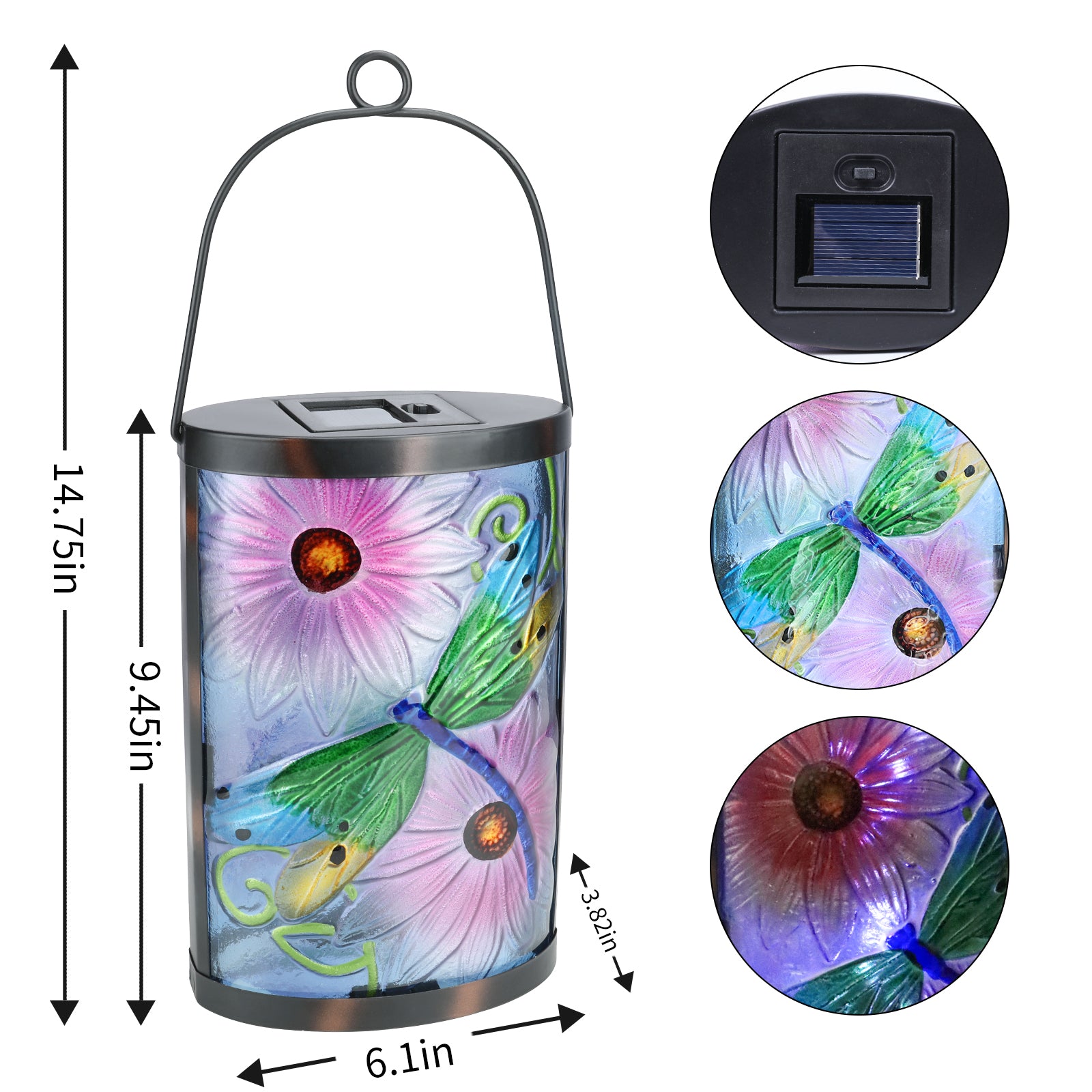 MUMTOP Solar Lantern 14.75