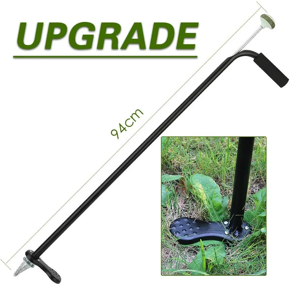 Multi Garden tool root pulling and picking hand stand up weed puller