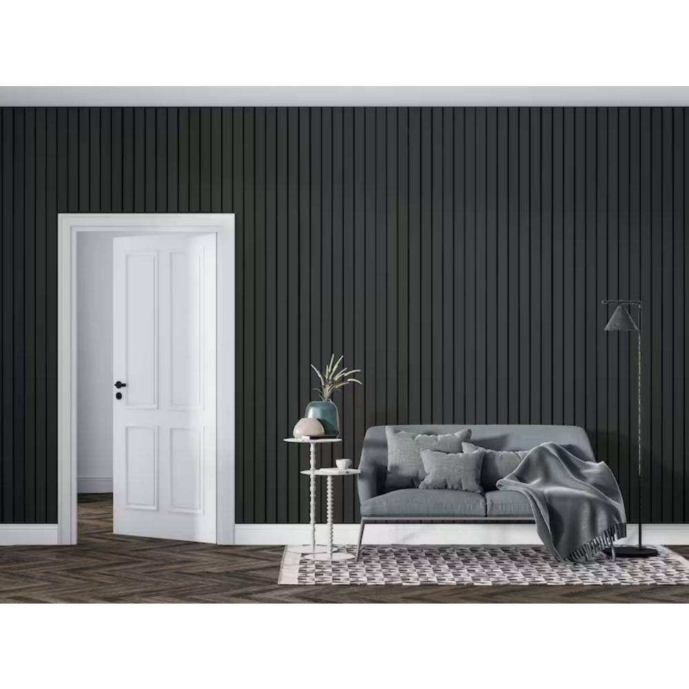 Ejoy 94.5 in. x 4.8 in. x 0.5 in. Acoustic Vinyl Wall Cladding Siding Panel (Set of 6-Piece) VinylWallCladding_VWC_S045